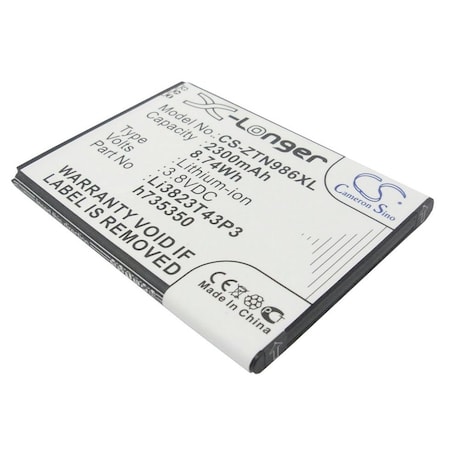Bsc Preferred Boostmobile N9515 WARP SYNC 2300mAh Hotspot Replacement Battery CS-ZTN986XL.5